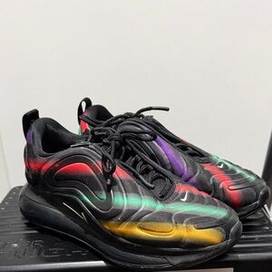 Nike Air Max 720 Gradient Wave Sneakers - Black Multi